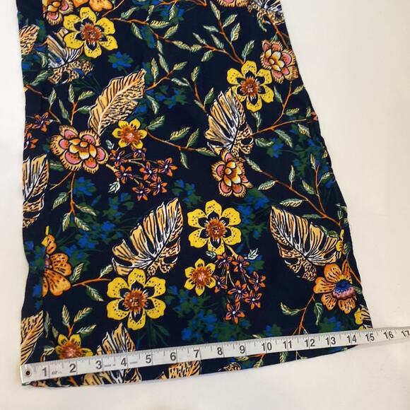 Miss Selfie Wide Leg Floral Casual Boho Stretchy Pants Rayon EUC Sz XL Rayon - Picture 13 of 13